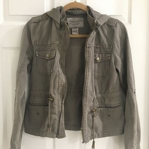 Olive Green Utility Jacket American Rag Cie SMALL